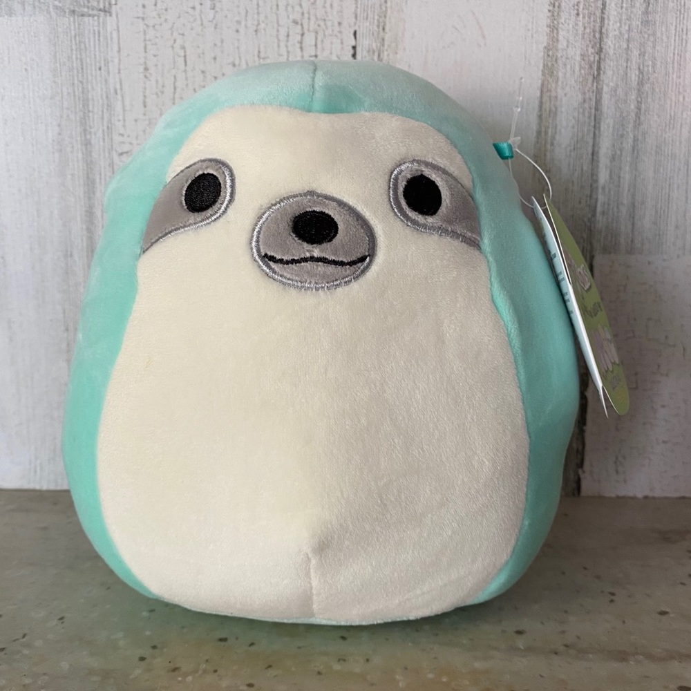 SLOTH “Aqua” Squishmallow Plush 7” NWT